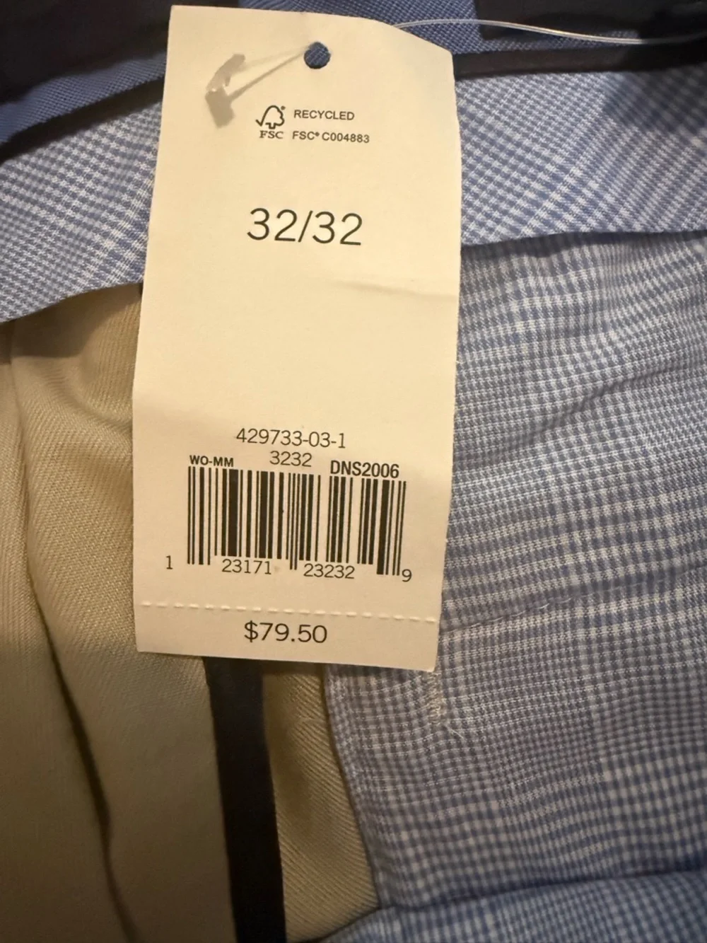 Mens Banana Republic Classic Fit Flat Front Dress Pants New WT 32/32 100% Cotton
